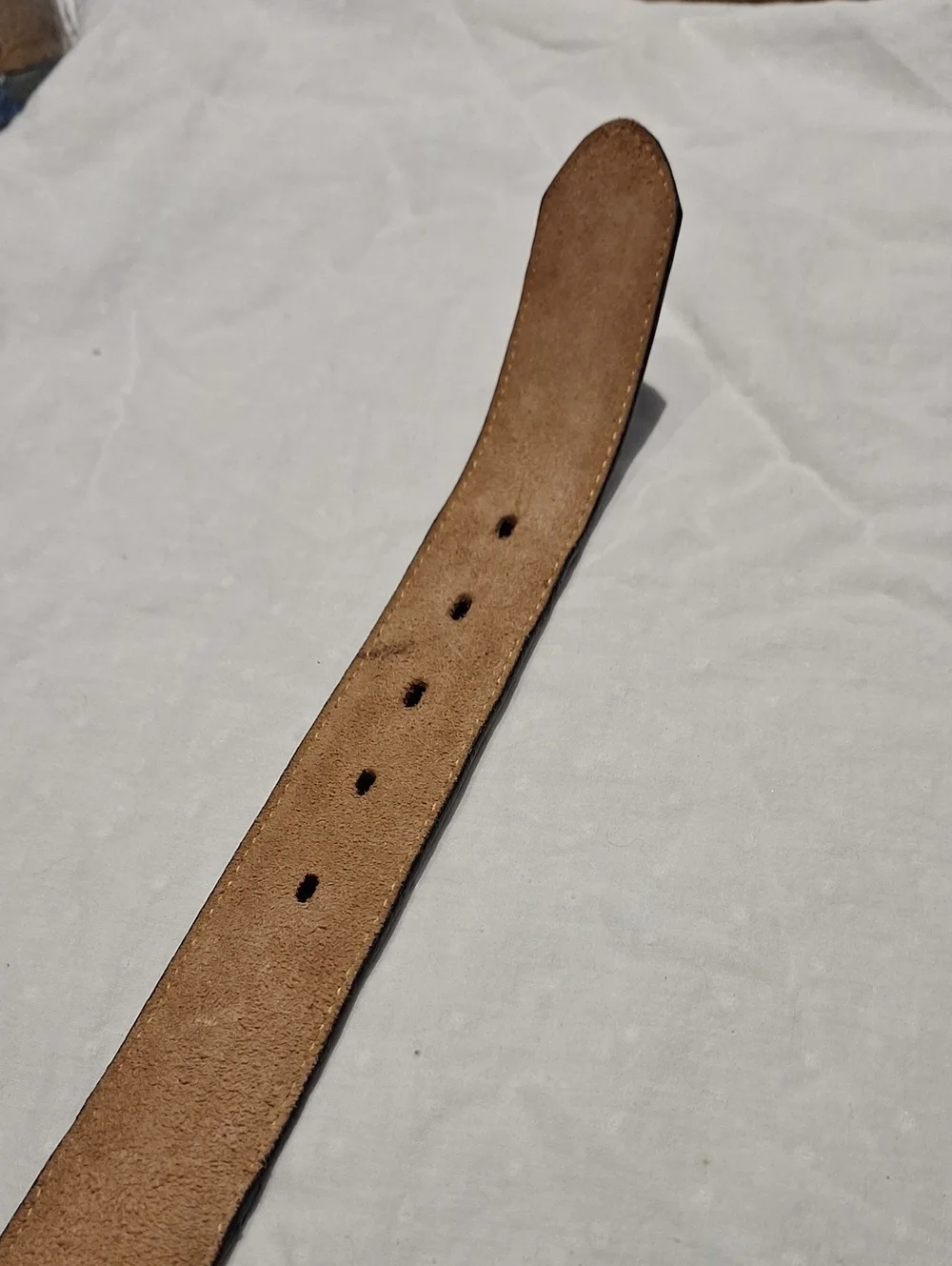 Tony Lama Men's Brown Croc-Embossed Leather Belt